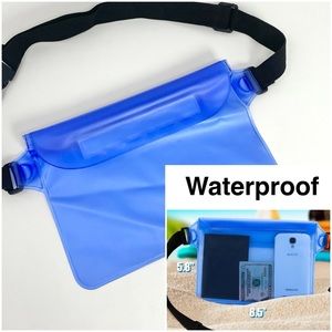 NWOT Waterproof Pouch w/ Waist Strap Beach Accessories Keep Phone Valuables